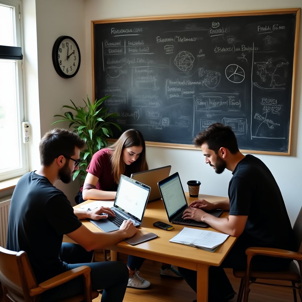 Fundadores de FinanzAR en su primera oficina